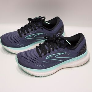 Brooks Glycerin 19 Dark Blue & Teal Women Size 6B - Light Wear